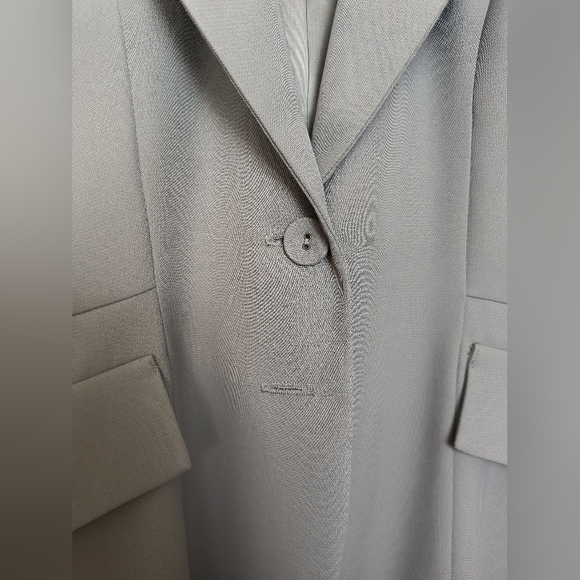 Elegant Gray Women's Blazer Coat Size 4 Vintage Y2K - Picture 15 of 16